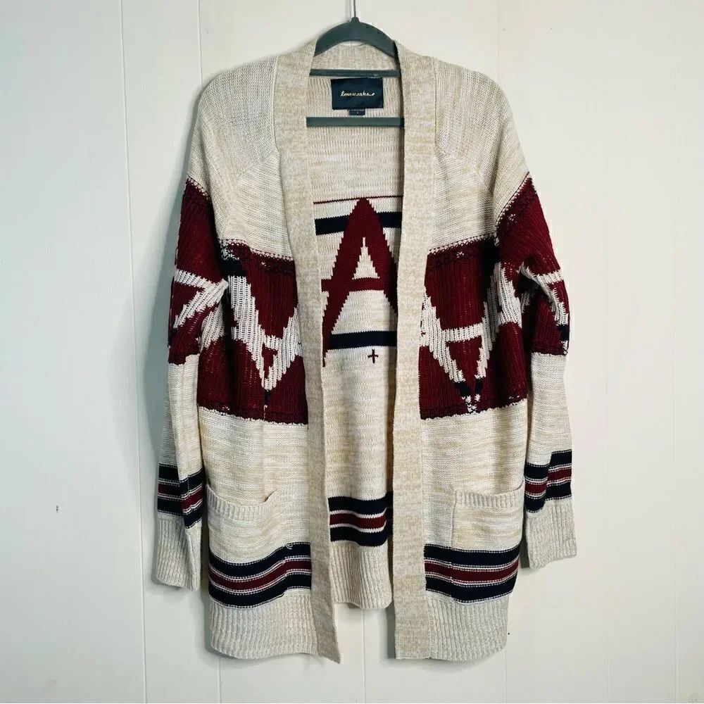 Lovemarks Southwest Collegiate Open Cardigan Sweater